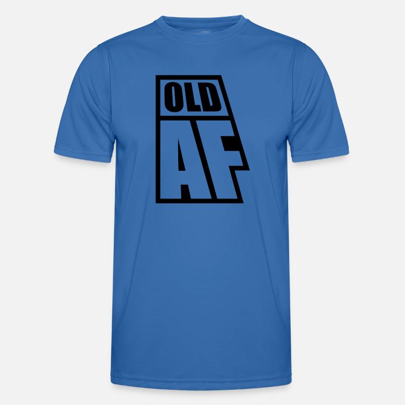 old AF Text Logo - Men's Functional T-Shirt - royal blue