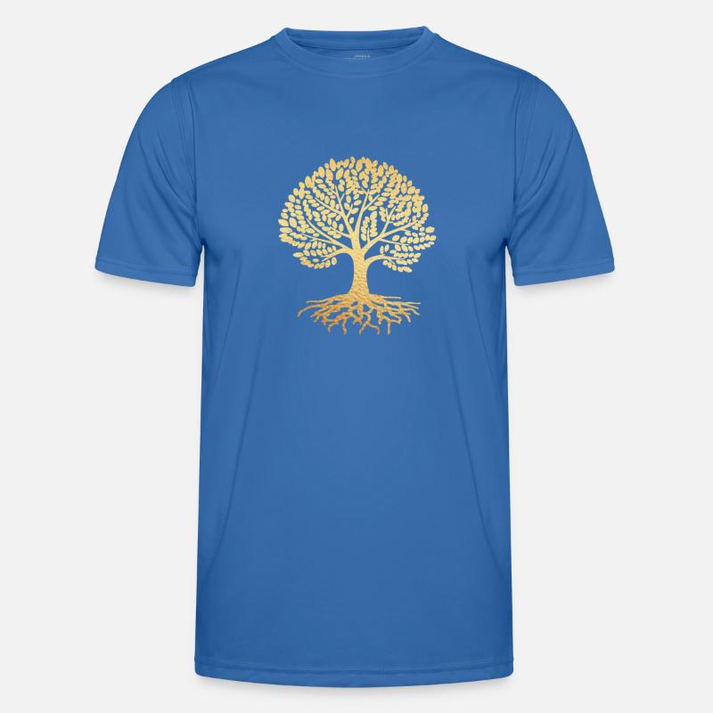 Baum gold - Männer Funktions-T-Shirt - Königsblau
