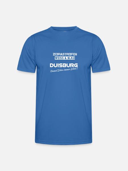 Zebra Duisburg - Männer Funktions-T-Shirt - Königsblau
