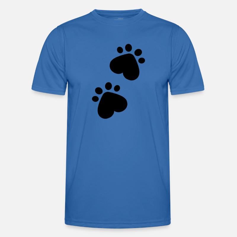 Pfoten Männer Funktions-T-Shirt