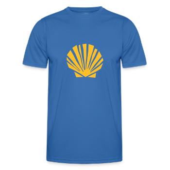 Pétoncle | Camino de Santiago | St. James - T-shirt sport Homme - bleu roi - Devant - AI Model Male 178 dark (178cm)