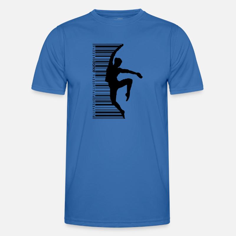 Dancer in QR Code Style - Men's Functional T-Shirt - royal blue