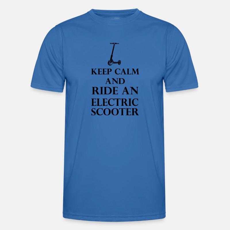 E-Scooter E-Roller Scooter - Männer Funktions-T-Shirt - Königsblau