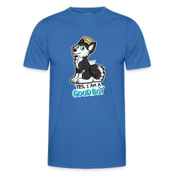 Good Boy Husky - T-shirt sport Homme - bleu roi - Devant - AI Model Male 178 dark (178cm)