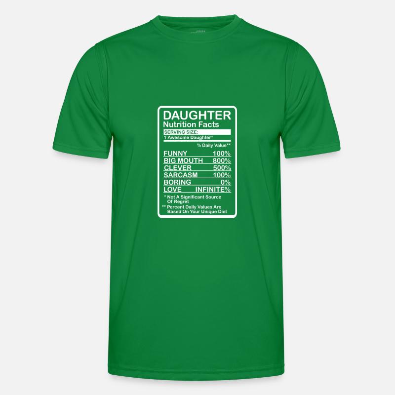 Tochter Nährwerte Männer Funktions-T-Shirt