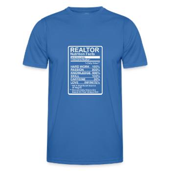 Courtier Informations nutritionnelles - T-shirt sport Homme - bleu roi - Devant - AI Model Male 178 dark (178cm)