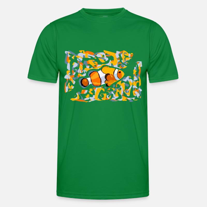 Clownfisch nemo bottom océean orange gelb Männer Funktions-T-Shirt