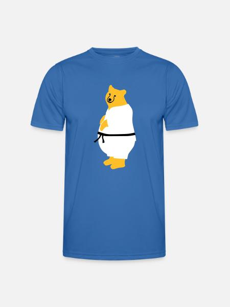 taekwondo bear - Men's Functional T-Shirt - royal blue