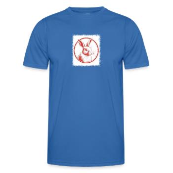 Easter For Girls Funny Quote Bunny Tooth Green - Men's Functional T-Shirt - royal blue - Front - AI Model Male 178 dark (178cm)