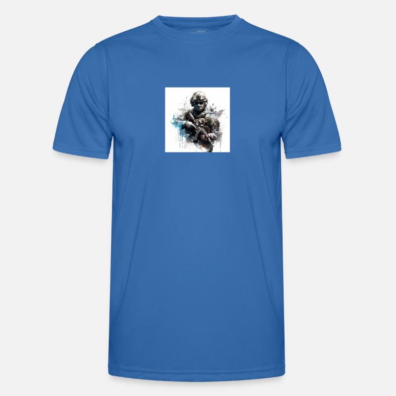 COD gaming art shooter - Men's Functional T-Shirt - royal blue