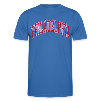Philadelphie - T-shirt sport Homme - bleu roi - Devant - AI Model Male 178 dark (178cm)