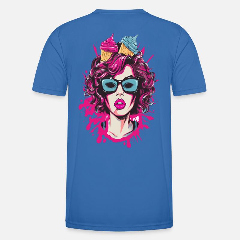 Lebendige Pop-Art Comics Schwester Männer Funktions-T-Shirt
