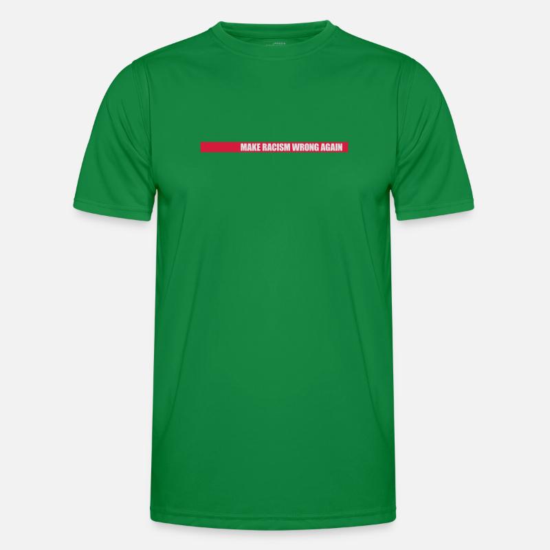make racism wrong again - Männer Funktions-T-Shirt - Kelly Green
