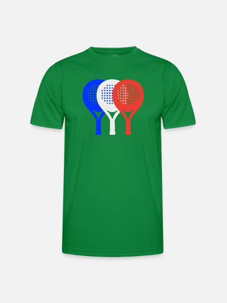 Padel-Frankreich2 - Männer Funktions-T-Shirt - Kelly Green