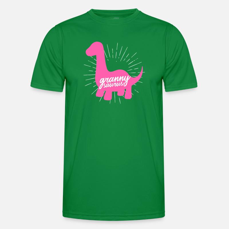 Grannysaurus Lustige rosa Dinosaurier-Großmutter Männer Funktions-T-Shirt