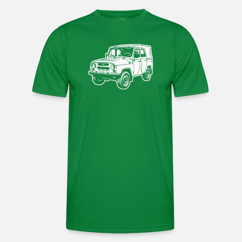 UAZ off-road vehicle (difference image) - Men's Functional T-Shirt - kelly green
