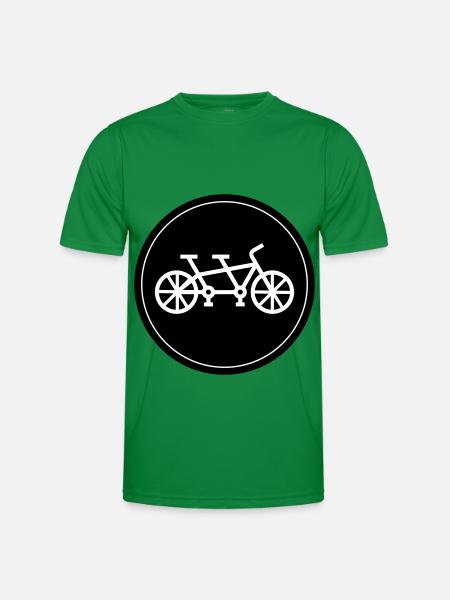 Tandem vélo - T-shirt sport Homme - vert