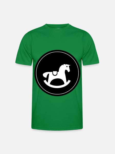 Cheval à bascule Jouet Bébé - T-shirt sport Homme - vert