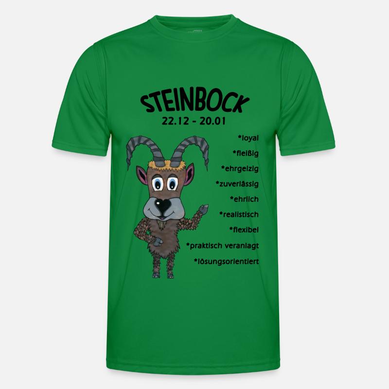 Sternzeichen Steinbock Männer Funktions-T-Shirt