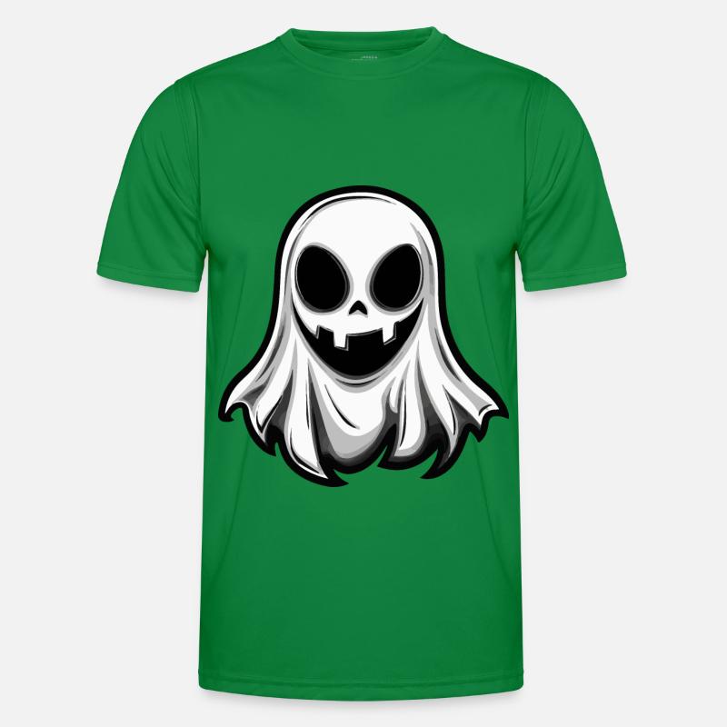 Ghost Halloween Comic - Men's Functional T-Shirt - kelly green