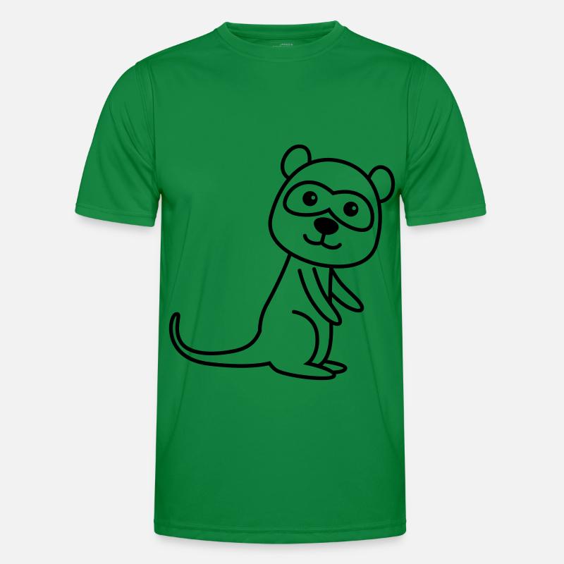 Erdmännchen Comic Tier Männer Funktions-T-Shirt
