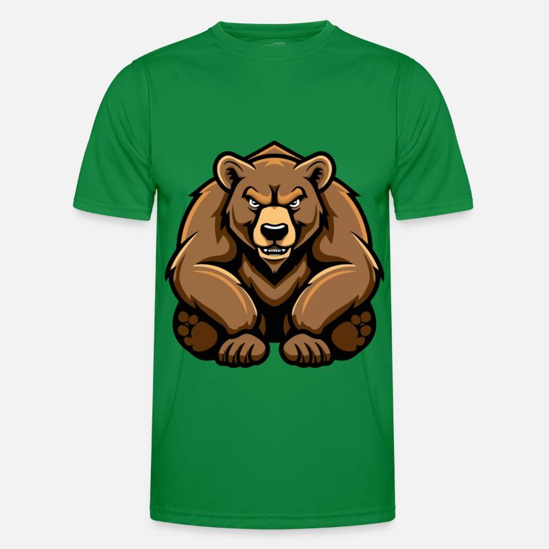 Bear Comic - Men's Functional T-Shirt - kelly green