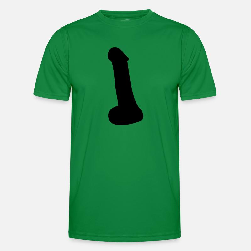 Penis Männer Funktions-T-Shirt