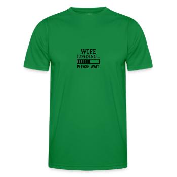 Wife Loading… Please Wait. - Männer Funktions-T-Shirt - Kelly Green - Vorne - AI Model Male 178 dark (178cm)