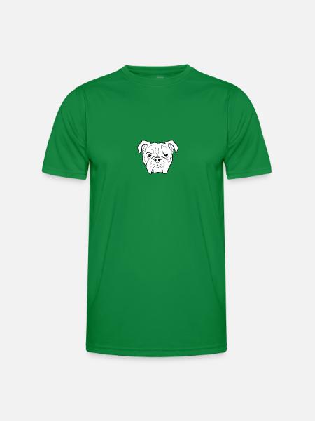 Bulldog Dog OEB EB Bollerhead Gift - Men's Functional T-Shirt - kelly green
