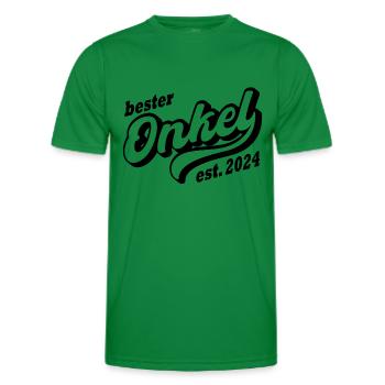Bester Onkel 2024 - Männer Funktions-T-Shirt - Kelly Green - Vorne - AI Model Male 178 dark (178cm)