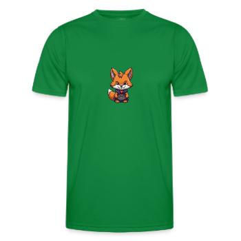 Méchant renard - T-shirt sport Homme - vert - Devant - AI Model Male 178 dark (178cm)
