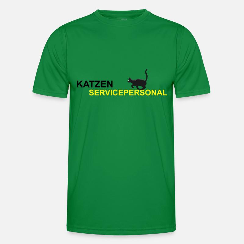 Katze Service Personal Männer Funktions-T-Shirt