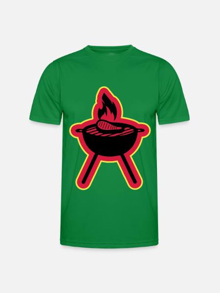 Steak Grill - Männer Funktions-T-Shirt - Kelly Green