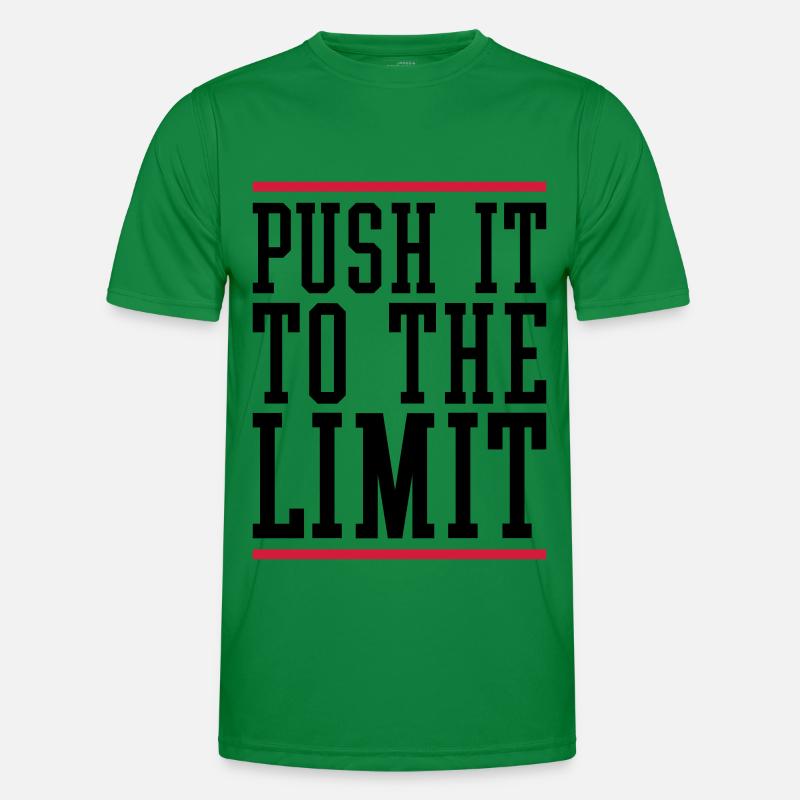 Push It To The Limit Motivation Männer Funktions-T-Shirt