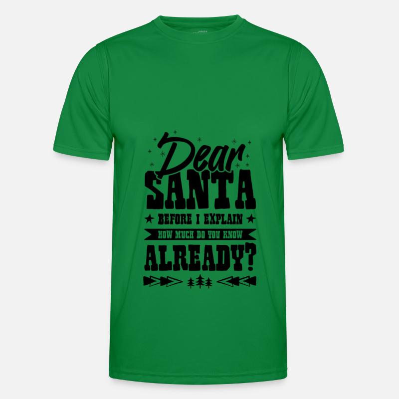 Dear Santa Men's Functional T-Shirt