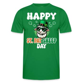 Ireland Day Sheep Joke St. Patrick's Day - Men's Functional T-Shirt - kelly green - Front - AI Model Male 178 dark (178cm)