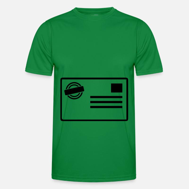Postkarte Männer Funktions-T-Shirt