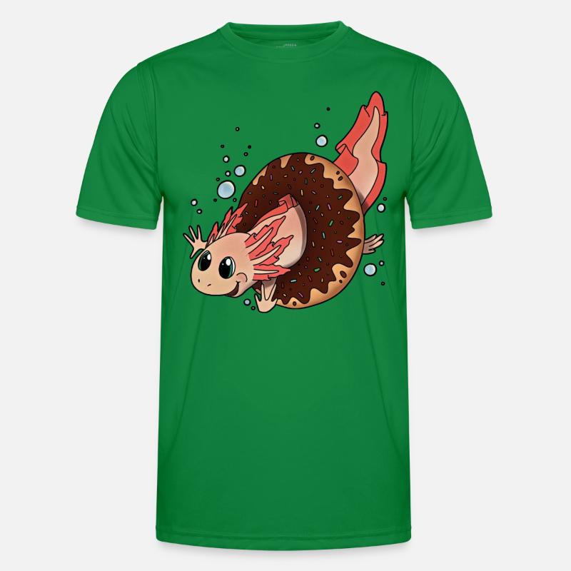 Axolotl Molch Donut - coole Geschenkidee Doughnut Männer Funktions-T-Shirt