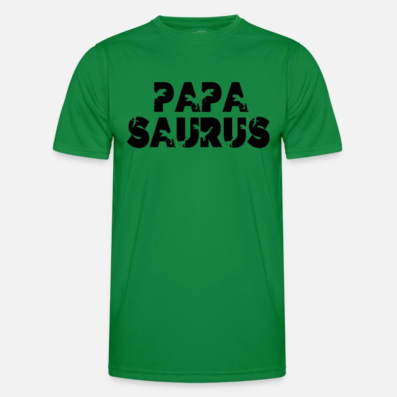 Papasaurus Cooler Papa Geschenkidee Vater stark Männer Funktions-T-Shirt