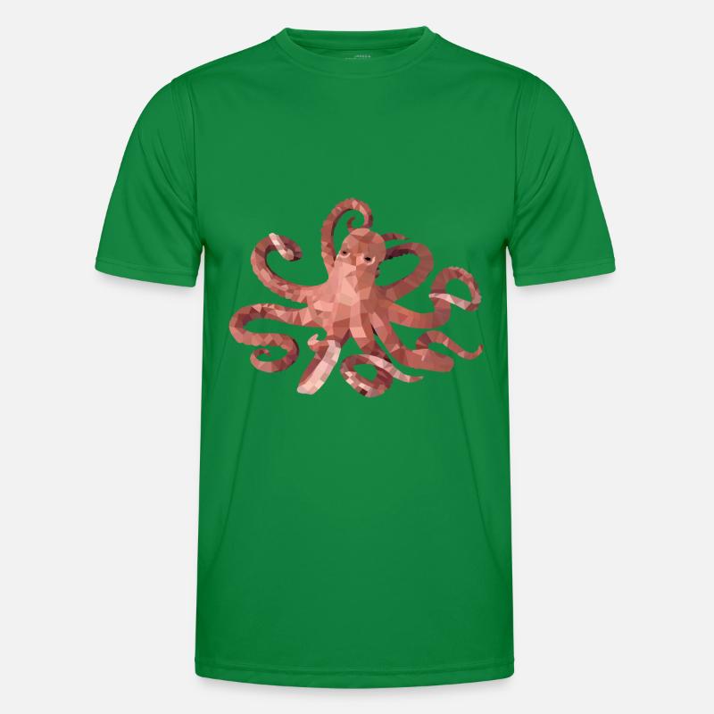 Octopus Octopus Squid Design Men's Functional T-Shirt