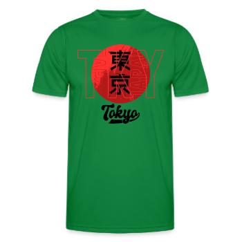 Tokyo - Men's Functional T-Shirt - kelly green - Front - AI Model Male 178 dark (178cm)