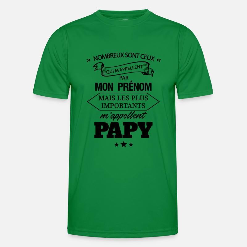 Prénom / papy T-shirt sport Homme