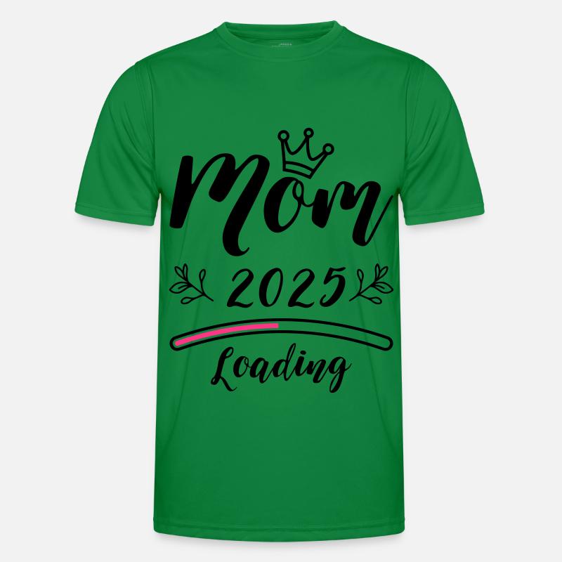 Mama 2025 Mom Loading Männer Funktions-T-Shirt