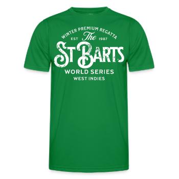 St Barts winter premium regatta - Men's Functional T-Shirt - kelly green - Front - AI Model Male 178 dark (178cm)