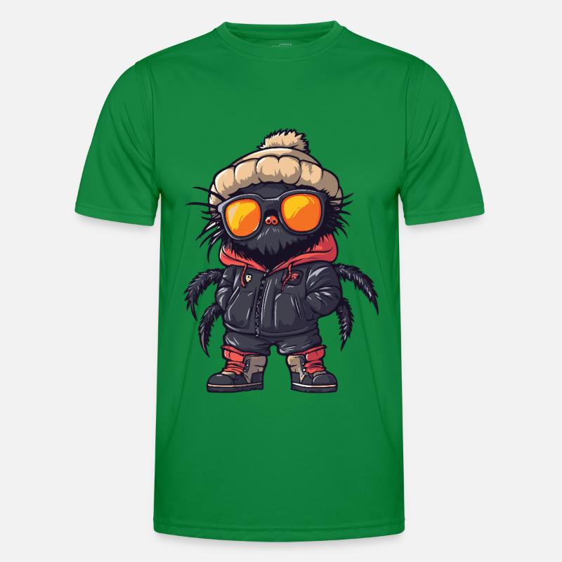 Tarantula Cool Comic - Männer Funktions-T-Shirt - Kelly Green