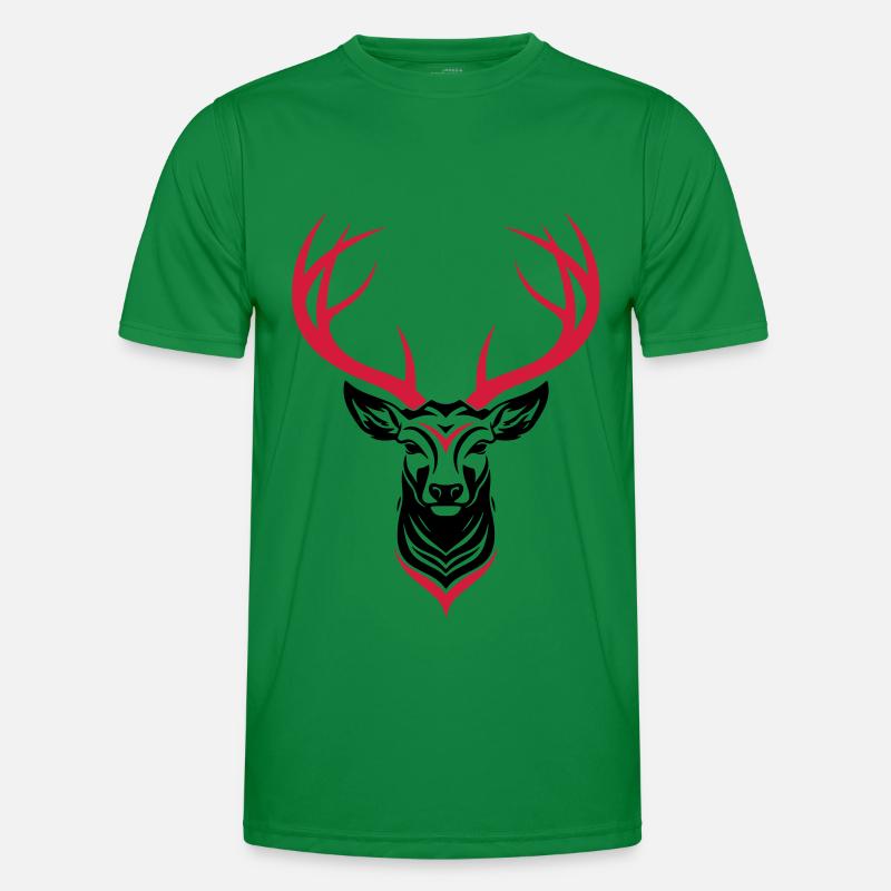 Deer Head Men's Functional T-Shirt