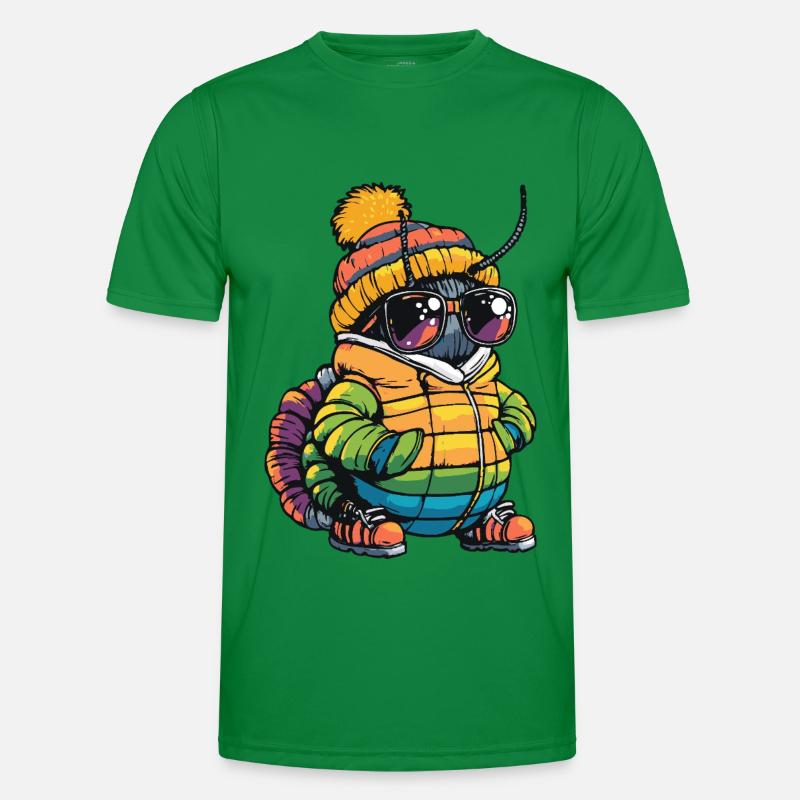 Wurm Cool Comic - Men's Functional T-Shirt - kelly green