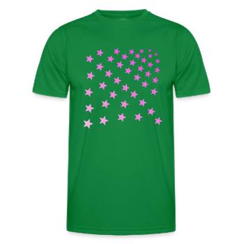 Stars pink pink pink gift idea - Men's Functional T-Shirt - kelly green - Front - AI Model Male 178 dark (178cm)