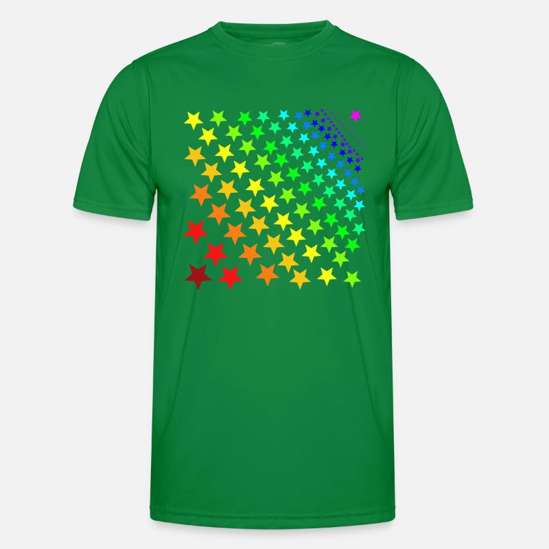 Sterne Regenbogen Geschenkidee Männer Funktions-T-Shirt