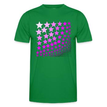 Stars pink pink pink gift idea - Men's Functional T-Shirt - kelly green - Front - AI Model Male 178 dark (178cm)